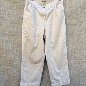 L.L. Bean Straight Leg Pants - Light Beige